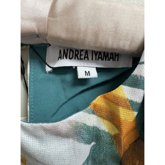 Andrea Iyamah Halima Crop Top Women’s Size Medium Abstract Bark - Picture 6 of 6